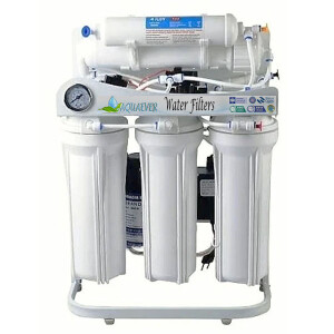 500 GPD Reverse Osmosis Water Filter RO 5 Stage System Booster Pump & PSI Gauge